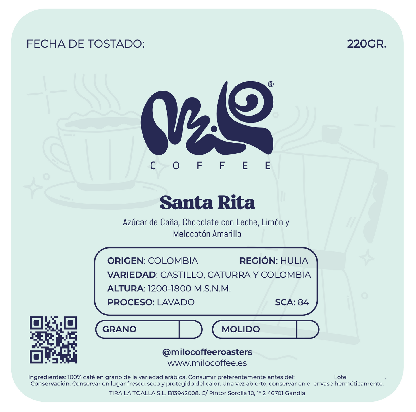 Santa Rita - Colombia 220gr.